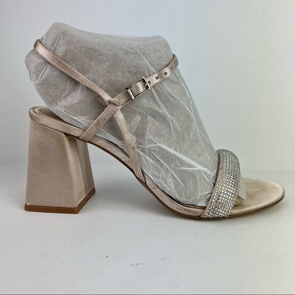 JEWEL BADGLEY MISCHKA- Women's Earlene Block Heel Evening Sandal - Picture 6 of 14